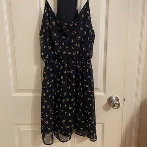 Navy Dress with Sailboats